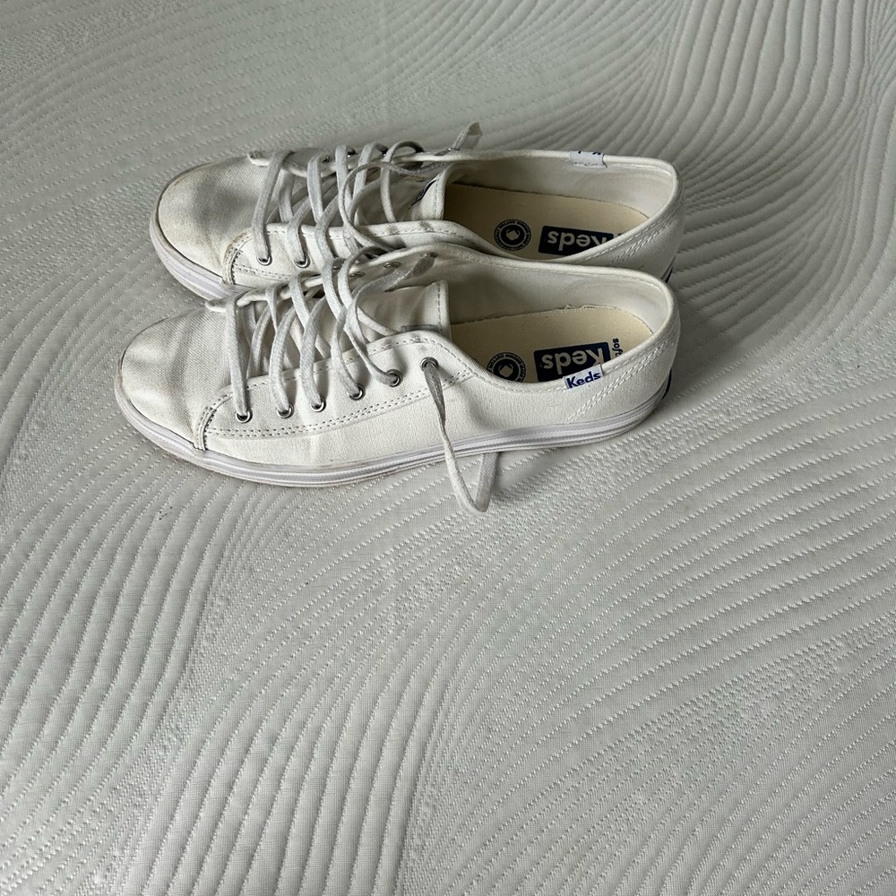 Keds Classic White Lace-Up Sneakers